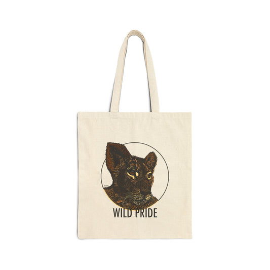 Lion Cub Wild Pride Canvas Tote Bag | Eco-Friendly Shopping Bag, Animal Lover Gift, Reusable Grocery Tote, Art Print Bag, Casual Carryall